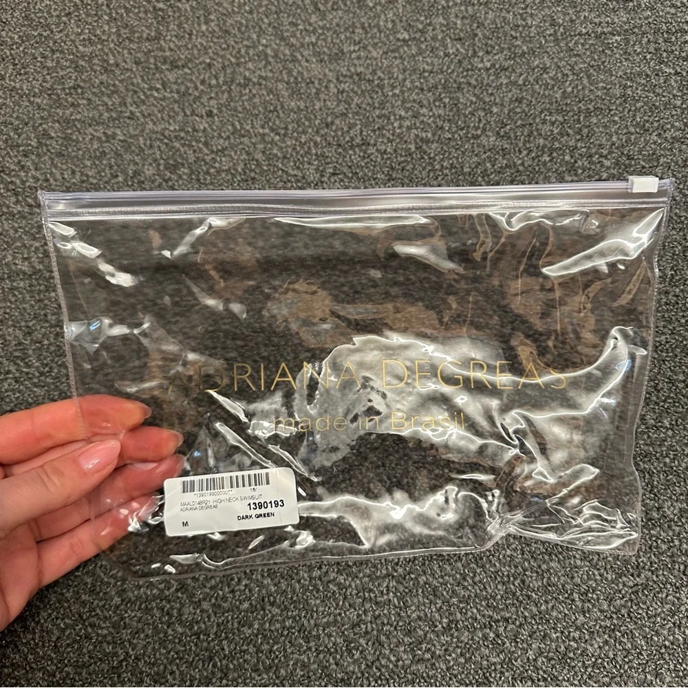 Adriana Degreas Low-Back Cutout Swimsuit in Dark Green - Picture 10 of 12